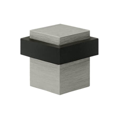 Patioplus 1.37 in. Square Universal Floor Bumper, Satin Nickel - Solid Brass PA2667271